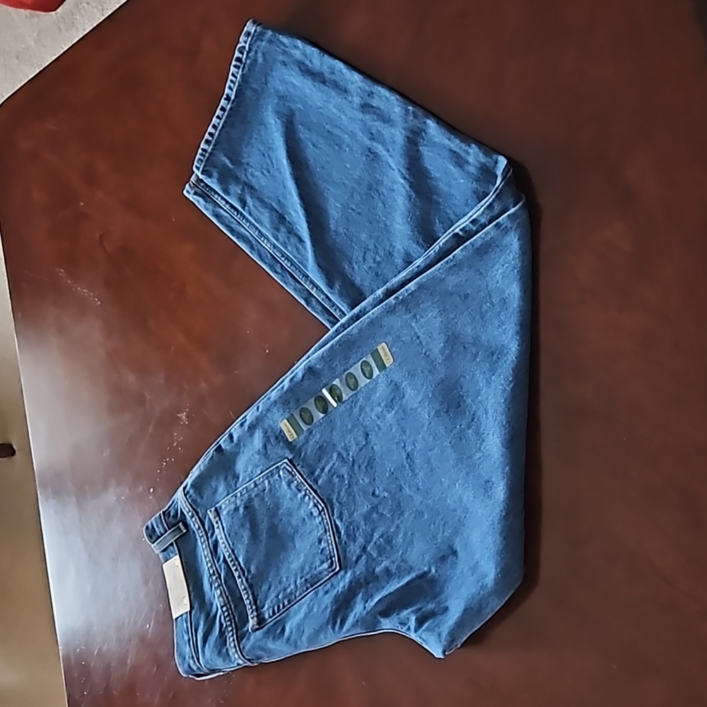 LL Bean Women Jeans Size 16 Medium Tall in Rinsed Denim..GREAT JEANS!